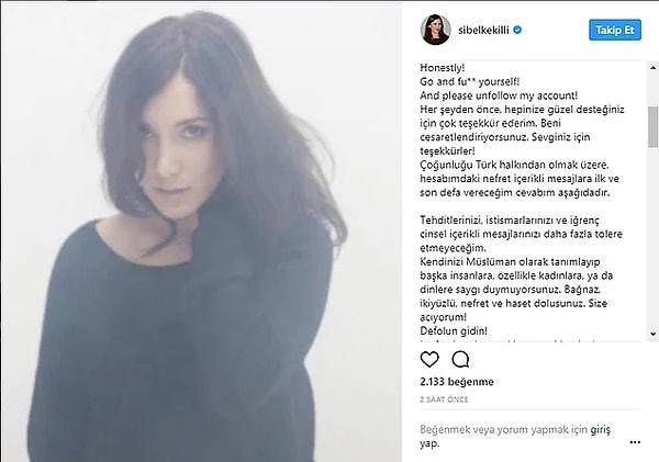Sibel Kekilli, bundan yaklaşık 4 yıl önce, gelen iğrenç taciz mesajlarına haklı olarak isyan bayrağını çekmiş ve Instagram'dan Türkiye'yi engellemişti.