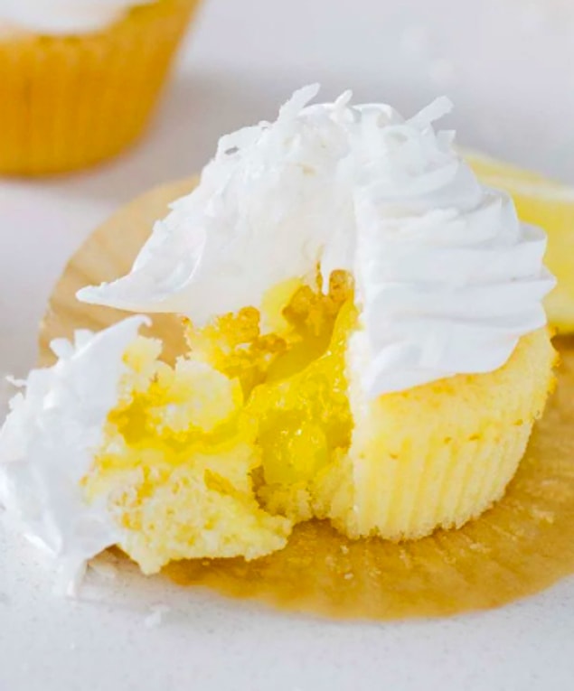 2. Limon Dolgulu Cupcake: