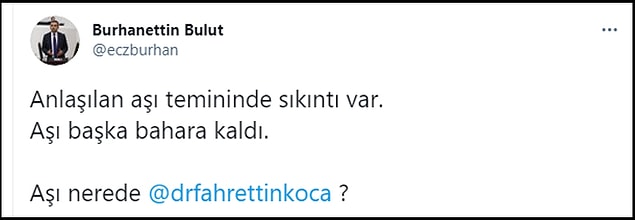 Bakan Koca’nın hedefi sonbahara ertelemesi sosyal medyada tepkilerin daha da artmasına neden oldu. 👇