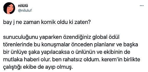 Bay J, Ödül Alan Kerem Bürsin İçin 'Zor Şartlarda Çalışıp Bölüm Başı 120 Bin Alıyor' Deyince Ortalık Karıştı