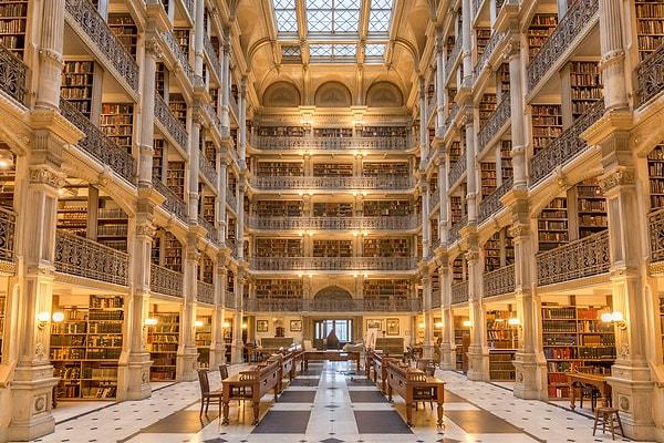6. George Peabody Kütüphanesi-ABD