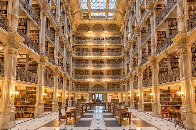 6. George Peabody Kütüphanesi-ABD