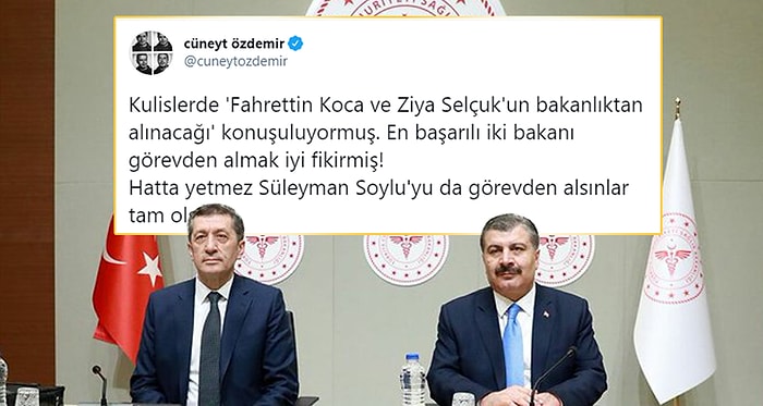 Cüneyt Özdemir'in 'En Başarılı Bakanlar' Paylaşımı Sosyal Medyada Olay Oldu