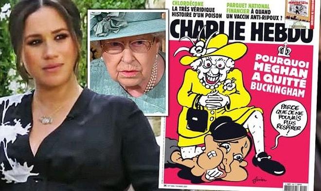 Charlie Hebdo'dan Tartışma Yaratan Kapak: Meghan Markle'ı George Floyd'a Benzettiler