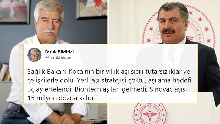 Medya Ombudsmanı Bildirici: 'Sağlık Bakanı Fahrettin Koca'nın Aşı Stratejisi Çöktü'