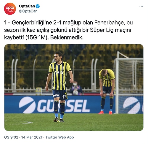 Kadıköy'de Büyük Şok! Gençlerbirliği, 21 Yıl Sonra Fenerbahçe'yi Deplasmanda Devirdi