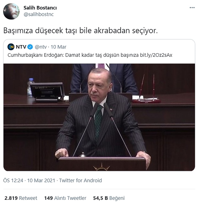 7. Ne geliyorsa akrabadan geliyor başımıza.
