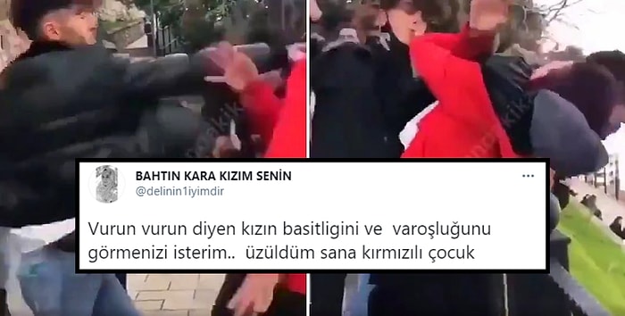 'Kız Meselesi' Yüzünden Yumruk Yumruğa Kavga Eden Gençlerin O Anları Dehşete Düşürdü: 'Vurun, Vurun, Vurun'