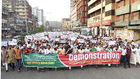 Hindistan'da 'Kur'an'dan 26 Ayetin Çıkarılması' Talebi Bangladeş'i Karıştırdı...