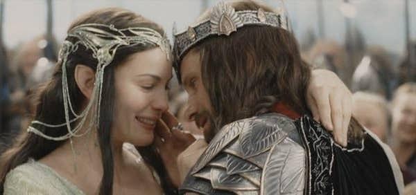 7. The Lord of the Rings (Yüzüklerin Efendisi) - Arwen ve Aragorn