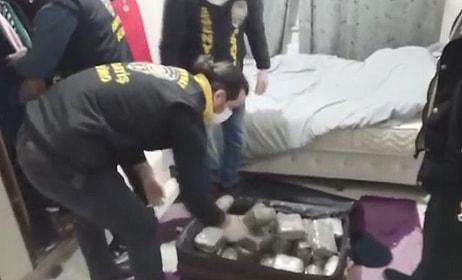 Esenyurt'ta, Bavul İçinde Yarım Milyon Liralık Uyuşturucu Yakalandı