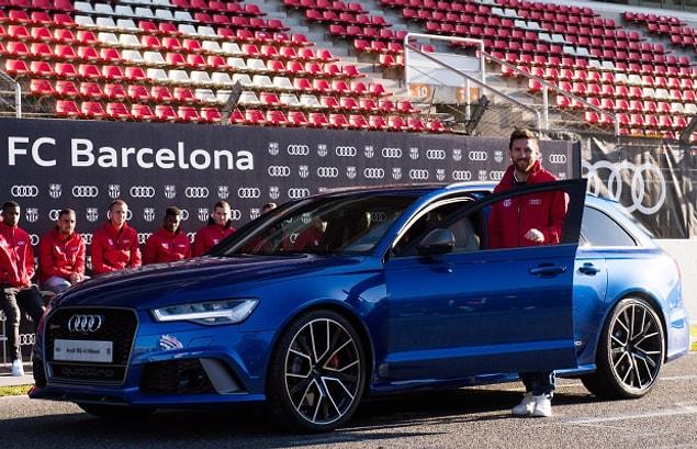 Barcelona'nın Audi ile olan anlaşması sona ermeden önce, sponsorlu arabaları kullanmaktan da korkmuyordu.