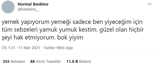 3. Tadı güzel olsun yeter ya.