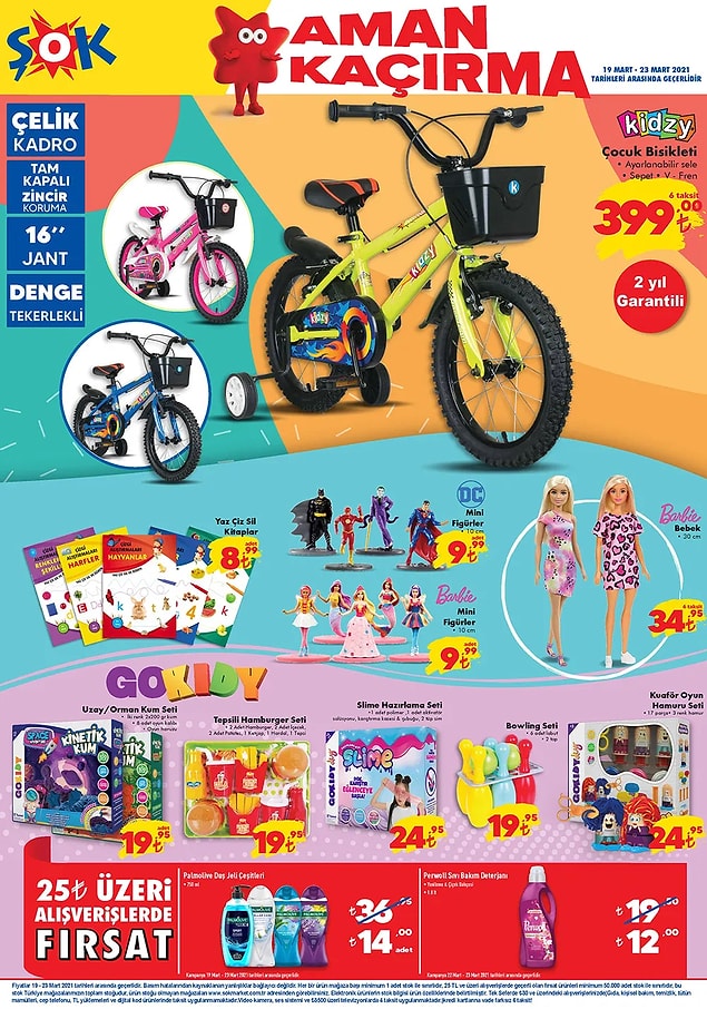 Çocukların ilgisini çekecek bir katalog.