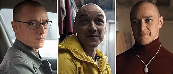 7. Джеймс Макэвой как Деннис, Хедвиг, Патрисия и 5 других ролей в фильме "Сплит"