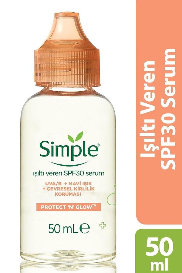 16. Simple ışıltı veren e vitaminli serum