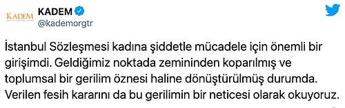 Sümeyye Erdoğan'ın Yönettiği KADEM'den 'İstanbul Sözleşmesi' Tepkisi