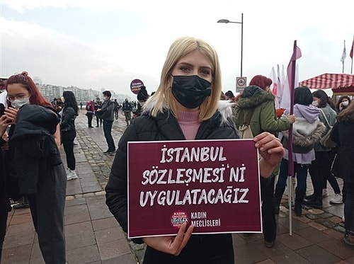 Kadınlar Sokakta: 'İstanbul Sözleşmesi'ni Uygula'