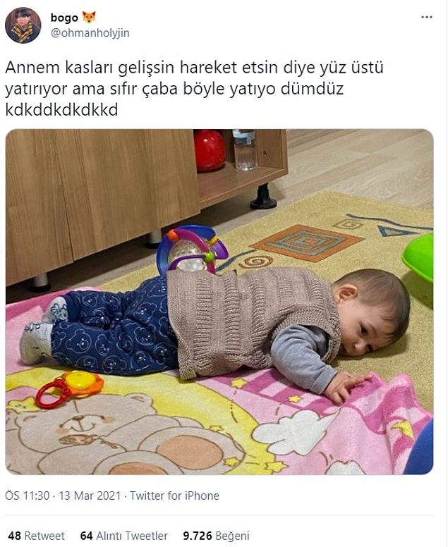 6. Biraz yatalım sonra yürürüz.