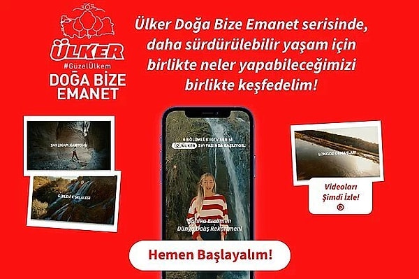 Tüm bu güzellikler kaybolmasın, gelecek nesillere güvenle aktarılabilsin diye seni de sürdürülebilir yöntemlere sahip çıkmaya, doğamızı, dünyamızı ve ülkemizi korumaya davet ediyoruz.