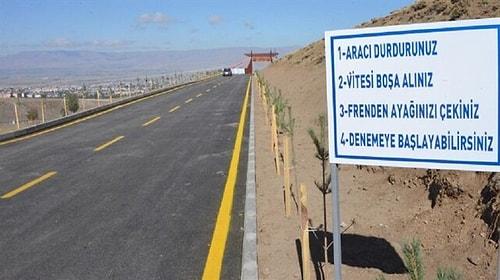 Erzurum'da Bulunan 'Gizemli Yol': Arabalar Kontak Kapalıyken Kendi Kendine Rampa Yukarı mı Çıkıyor?