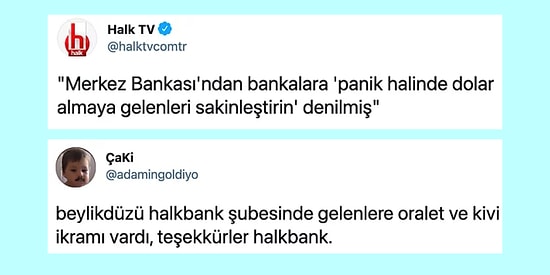 Panik Halinde Dolar Almaya Gelen Müşterileri Sakinleştiren Bankaları Mizahına Alet Eden 14 Kişi