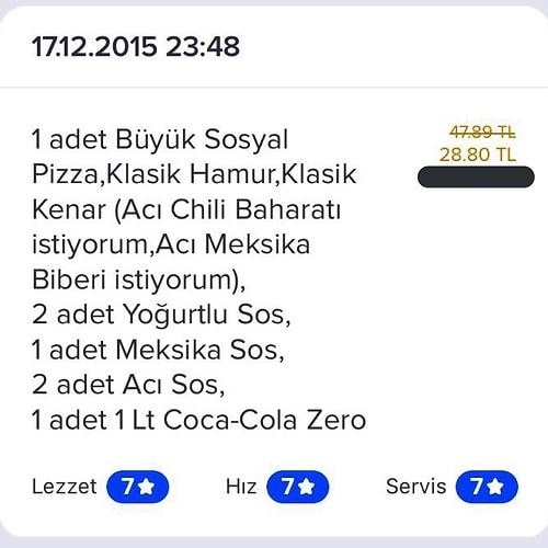 Pizza da artık hayallerimizi süslüyor.