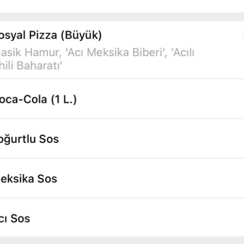 Pizza da artık hayallerimizi süslüyor.