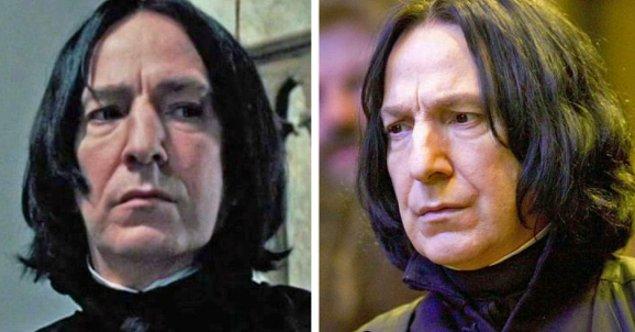 Geldik bakışları ile bizi ürküten Severus Snape'e. Severus iksirler ve karanlık sanatlara karşı savunma dersleri veren bir profesör.