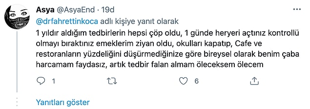 Sağlık Bakanı Koca'nın Twitter'da yaptığı paylaşıma tepkiler de gecikmedi