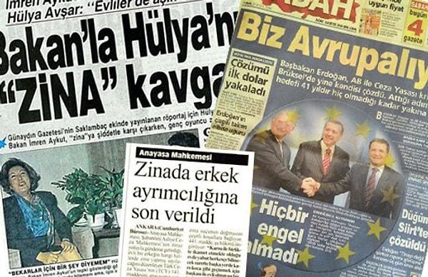 Bildiğiniz gibi 1996-1999 yılları arasında Anayasa Mahkemesi tarafından suç olmaktan çıkarılan zinayı AKP iktidara geldiği günden itibaren sürekli gündemde tutmuştu.