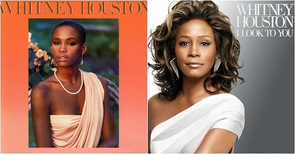 4. Whitney Houston - "Whitney Houston" ve "I Look to You"