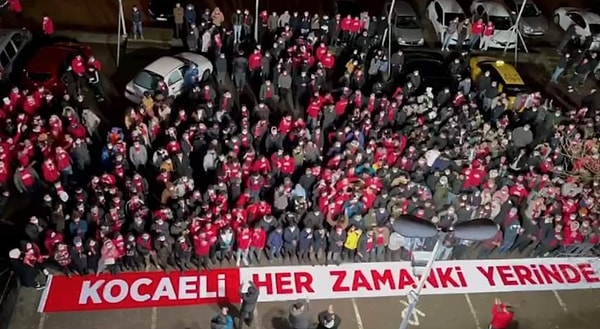 Kocaeli örgütü yola çıkmadan bir miting yaptı