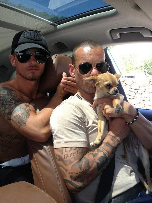 5. Wesley Sneijder ve Rodney Sneijder