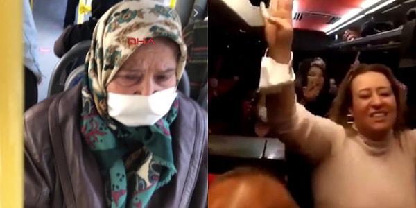 Soldaki 65 yaşındaki teyzemiz işe gitmek için otobüse binmek zorunda kalmıştı ve şoför tarafından indirilmek istenmişti. Sağdakilerin ise maskesiz Ankara'ya gitmesi serbest.