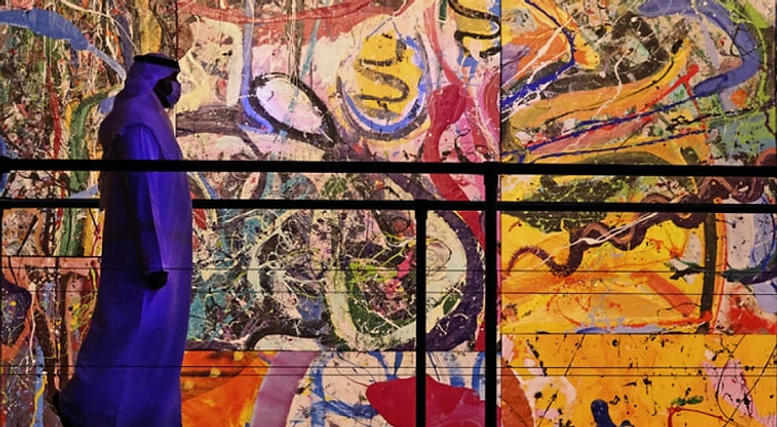 Картина британского художника размером с 6 теннисных кортов была продана в Дубае за 62 миллиона долларов: «Доход пойдет детям»