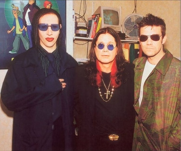 5. Мэрилин Мэнсон, Оззи Осборн и Робби Уильямс, 2002