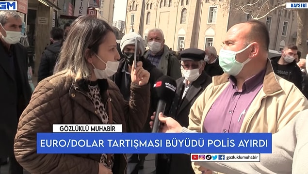 Kendisinin engelli olduğunu dile getiren vatandaşın 'Ekonomi kötü' sözlerine ise diğer insanlar tepki gösterdiler.