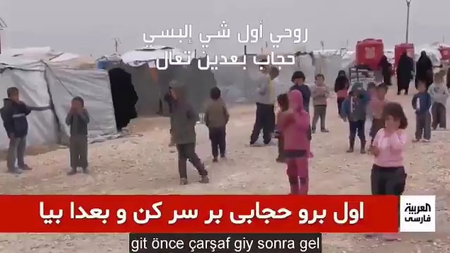Tanımadıkları bir kadına yalancı diyen çocuklar o kadının, 'Ben çarşaf giymezsem, büyüdüğünde bana ne yapacaksın?' sorusuna ise 'Seni öldüreceğiz' dediler.