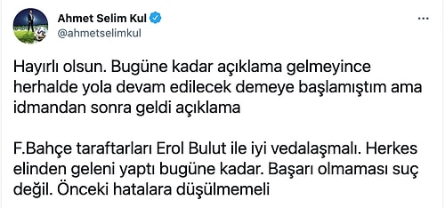 Fenerbahçe'de Erol Bulut Dönemi Sona Erdi! Yeni Teknik Sorumlu Emre Belözoğlu Oldu