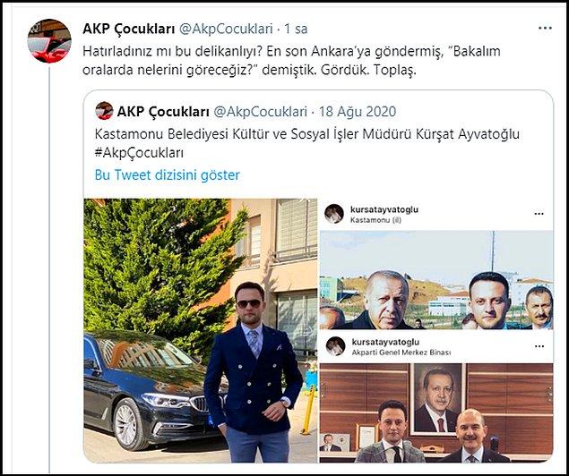 Paylaşımlarda Ayvatoğlu'nun Erdoğan ve Soylu ile yan yana çekilmiş fotoğrafları da yer aldı. 👇