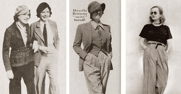 Kıyafetlerin elbette cinsiyeti olmaz. Kadınların pantolon giymesi çok eskiye dayanmıyor.