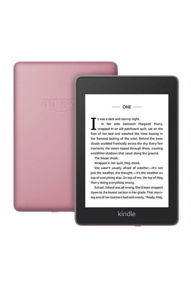 9. Amazon Kindle Paperwhite4 8gb waterproof e-kitap - Pembe