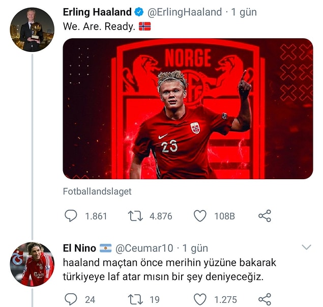 12. Haaland aklın varsa yapmazsın...