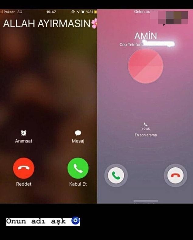 1. Cep telefonuna şöyle kaydetmek mi? Allah'ım nasip etme!