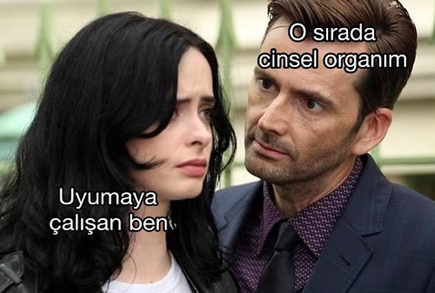 16. Ve aniden 'uyudun mu?' mesajı attırır... 😂
