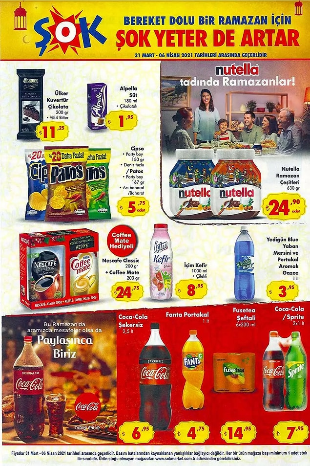 Parti boy Cipso ve Patos'lar 5,75 TL.