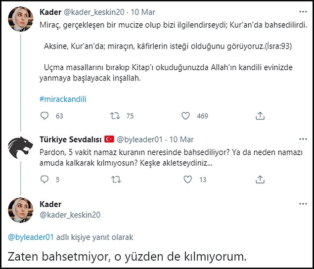 "Uçma masallarını bırakıp Kitap'ı okuduğunuzda..."