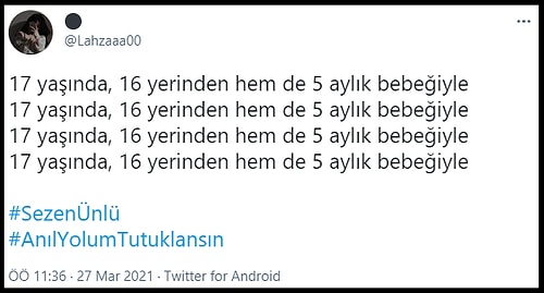 Karnındaki 5 Aylık Bebeği ile Katledilen 17 Yaşındaki Sezen Ünlü İçin Tepkiler Büyüyor: #AnılYolumTutuklansın