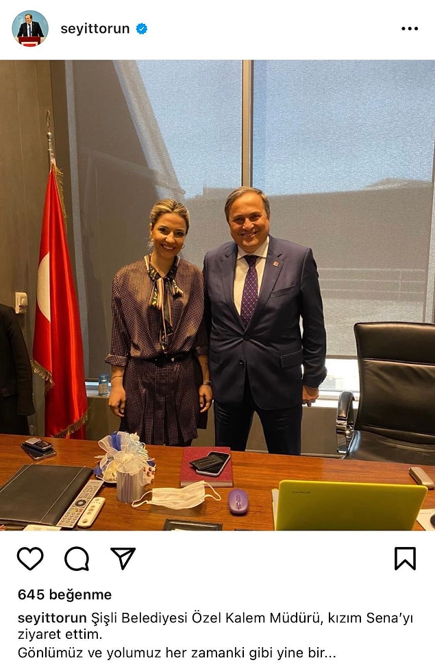 Ardından yanlış anlaşılmaya mahal vermemek için ifade "kızım gibi gördüğüm" olarak değiştirildi.